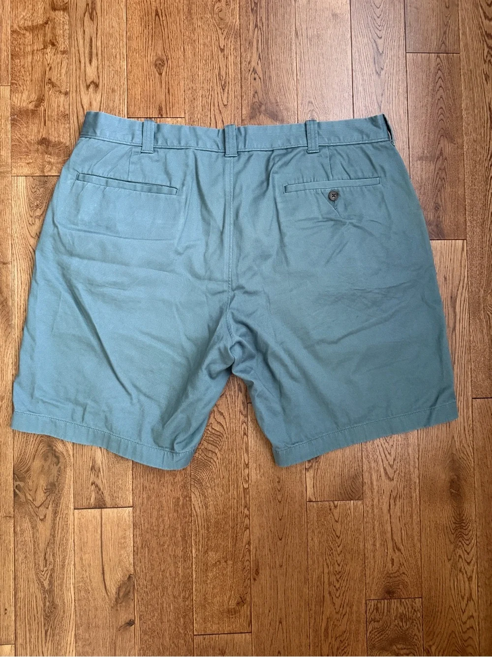 J. Crew Men's Slate Green Flat-Front Chino Shorts